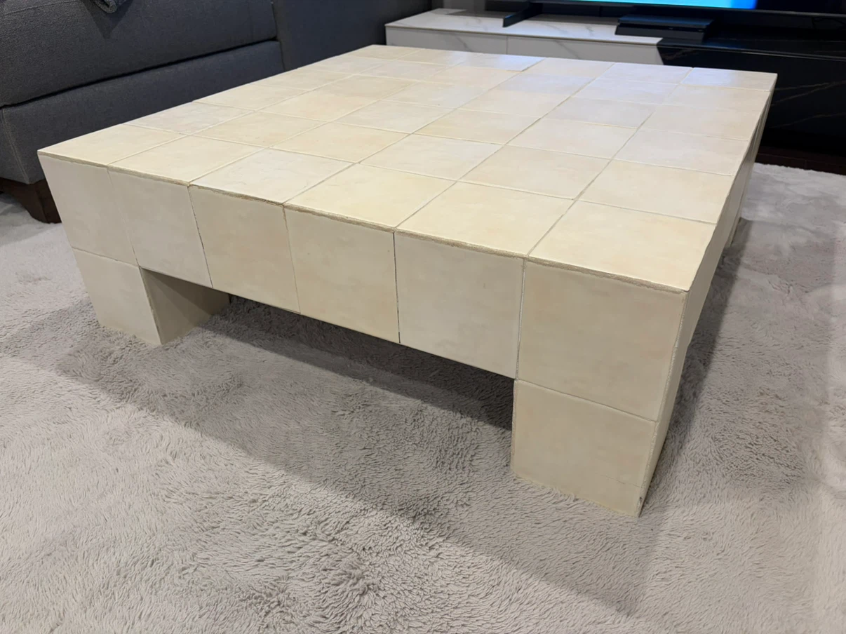 Cream Tiled Coffee Table - photo 4