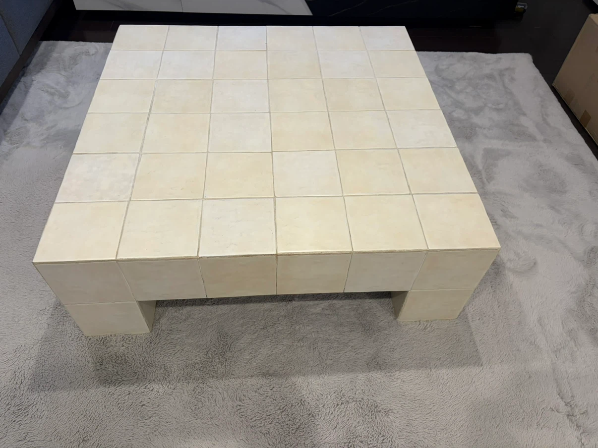 Cream Tiled Coffee Table - photo 5