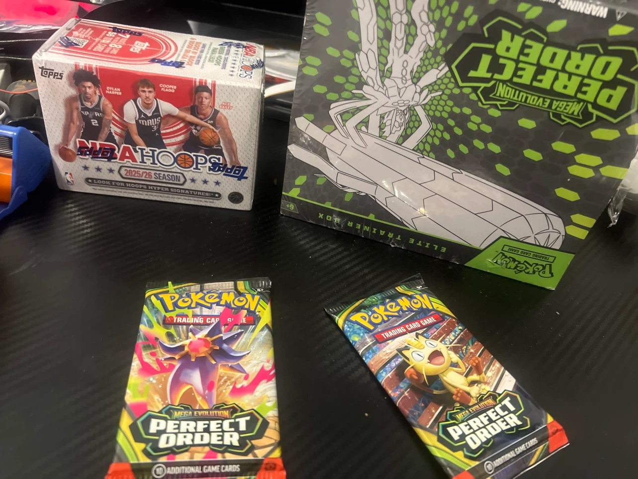 Pokémon Elite Trainer Box and NBA Hoops 2025/26 Blaster Box