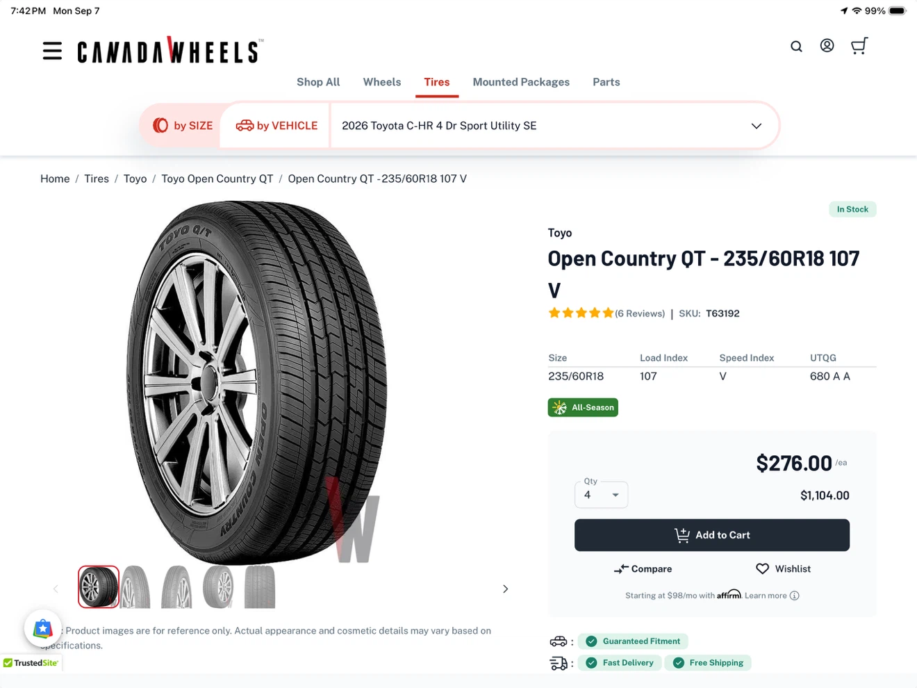 EV compatible X4 tire - photo 2