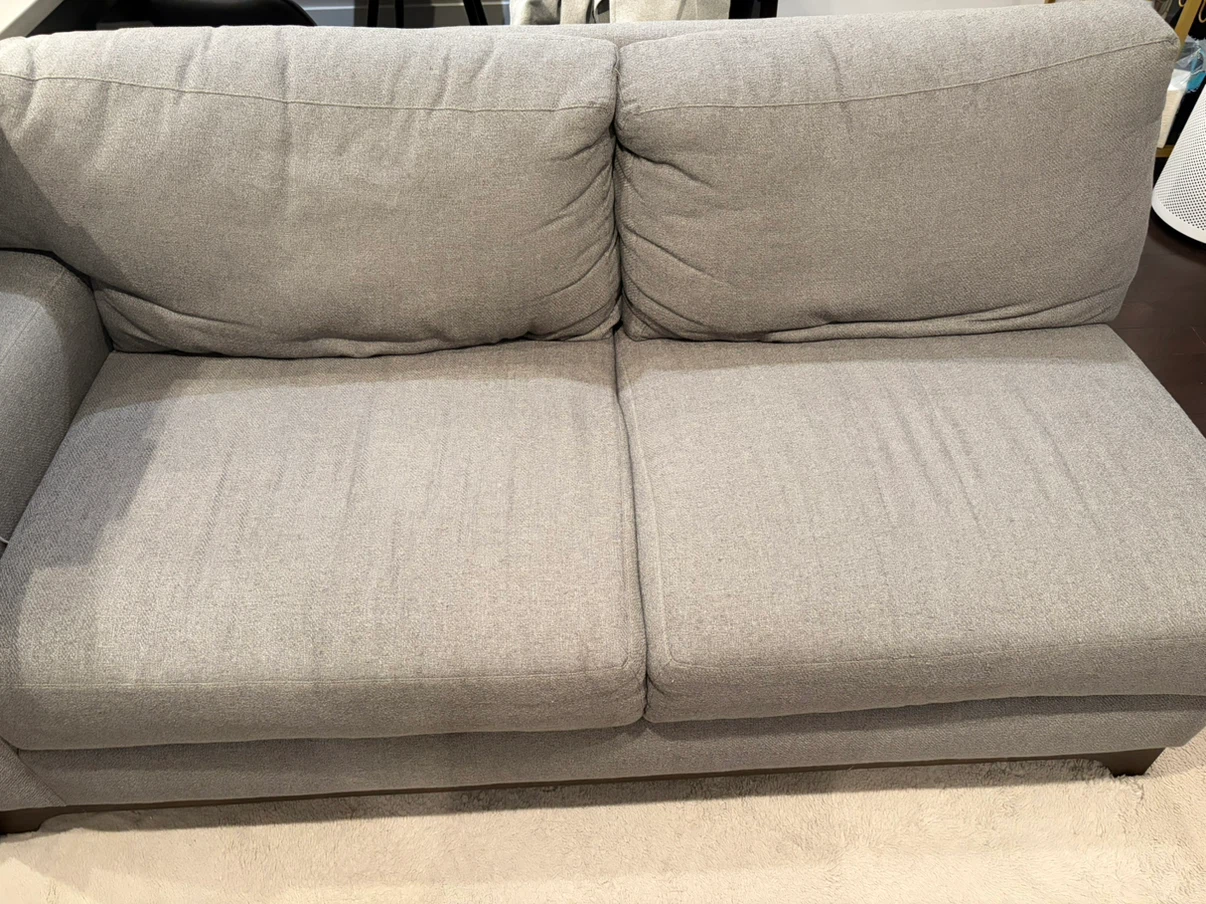 Gray Upholstered Chaise Lounge