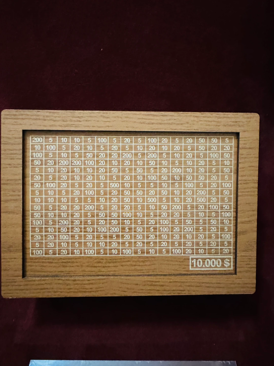 Wooden Money Saving Box 10,000 Cash