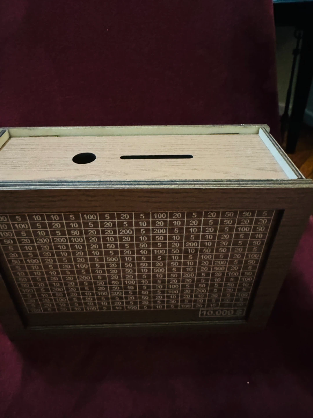 Wooden Money Saving Box 10,000 Cash - photo 2