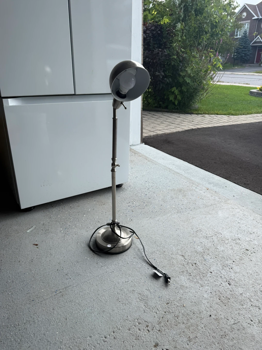Brushed Nickel Adjustable Desk Lamp