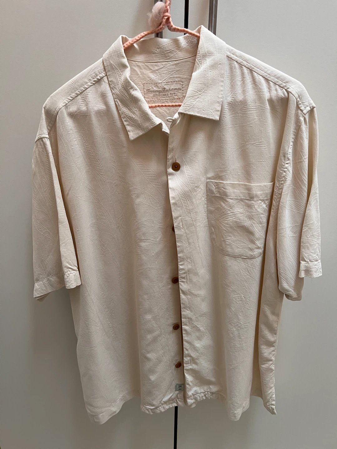 Tommy Bahama Cream Short Sleeve Shirt