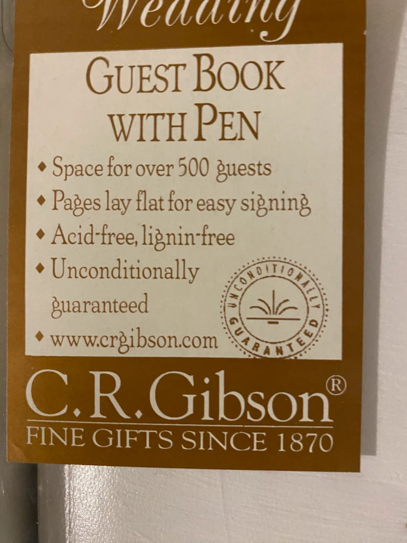 C.R. Gibson Wedding Guest Book with Pen - photo 2