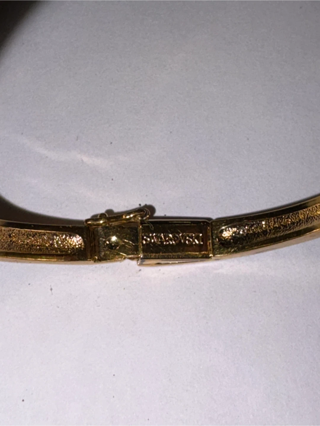 Swarovski Gold Tone Crystal Bangle Bracelet - photo 2
