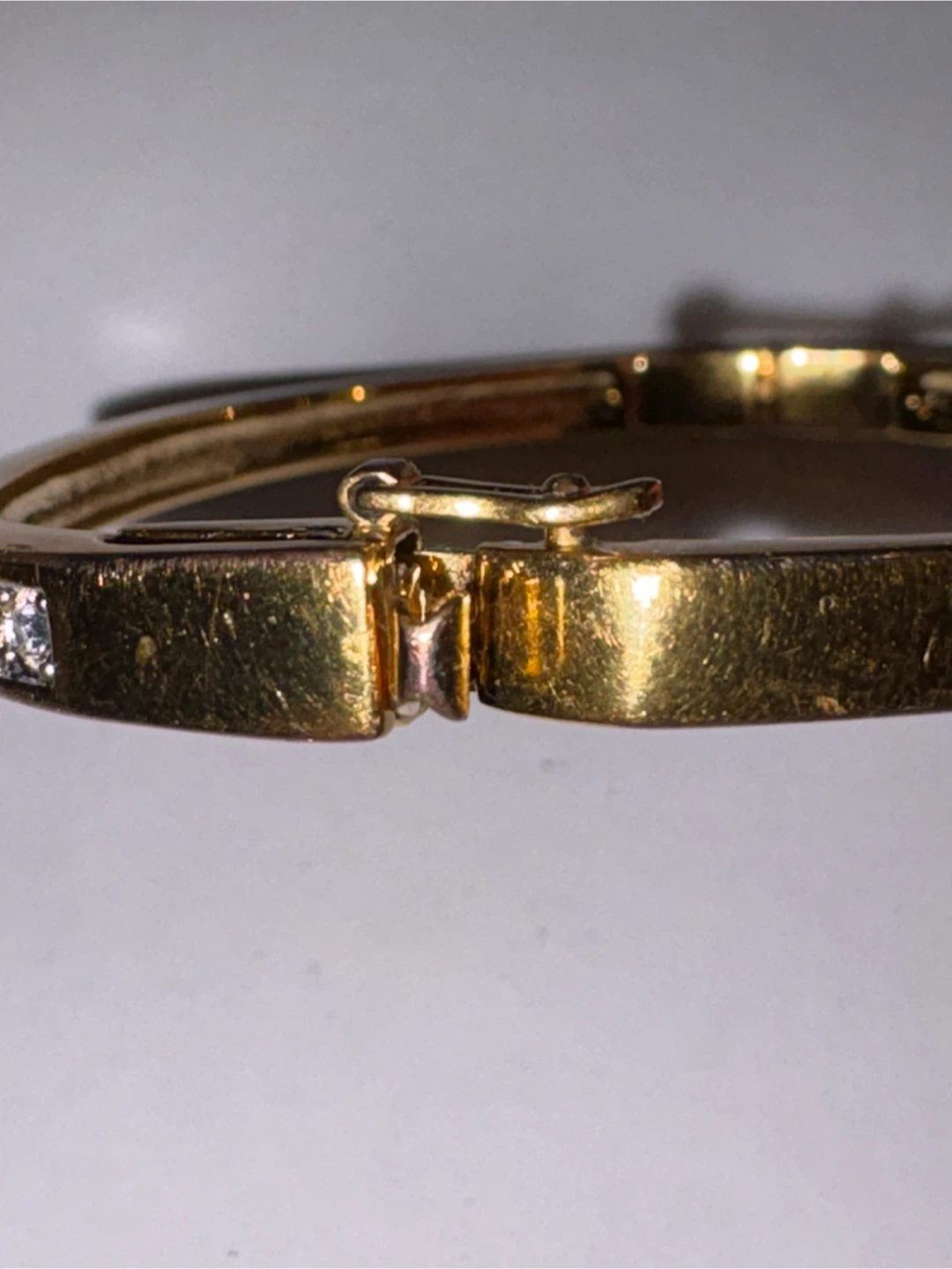 Swarovski Gold Tone Crystal Bangle Bracelet - photo 3