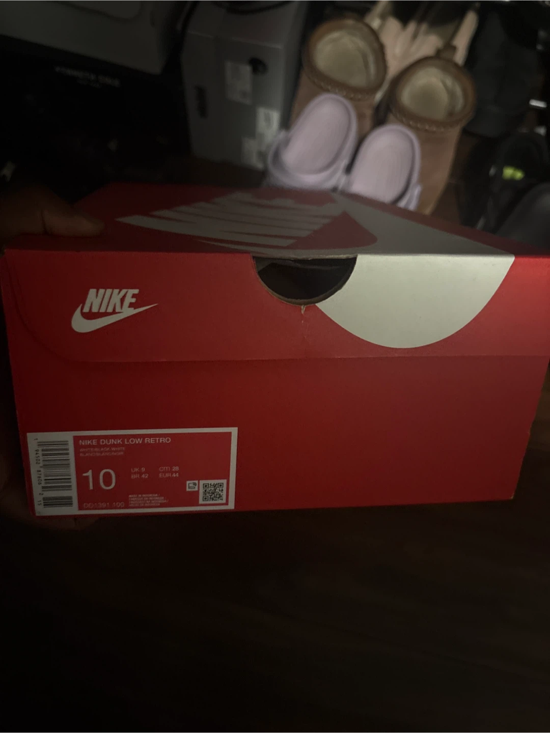 Nike Dunk Low Retro White Black - photo 2