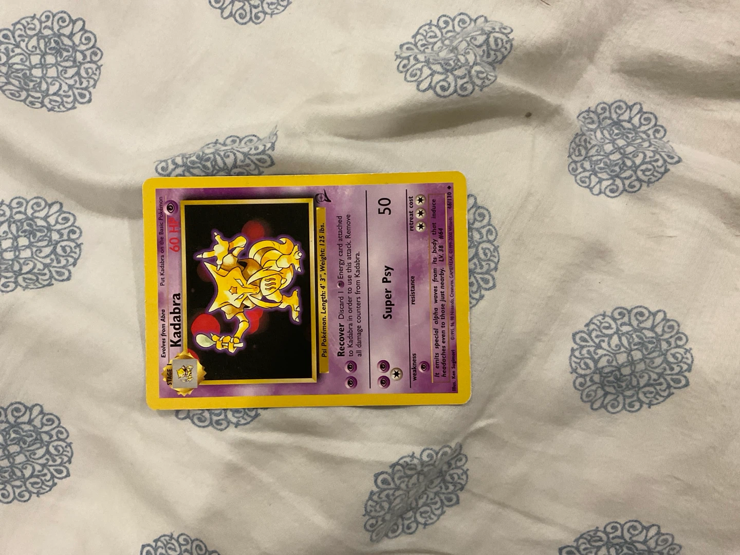 Kadabra Pokémon Trading Card