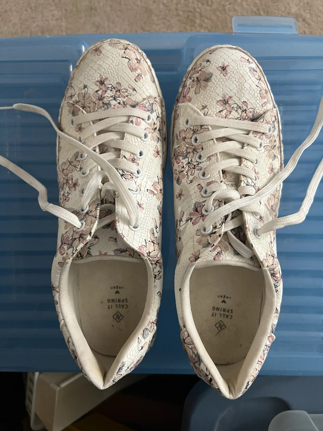 Call It Spring Floral Vegan Sneakers