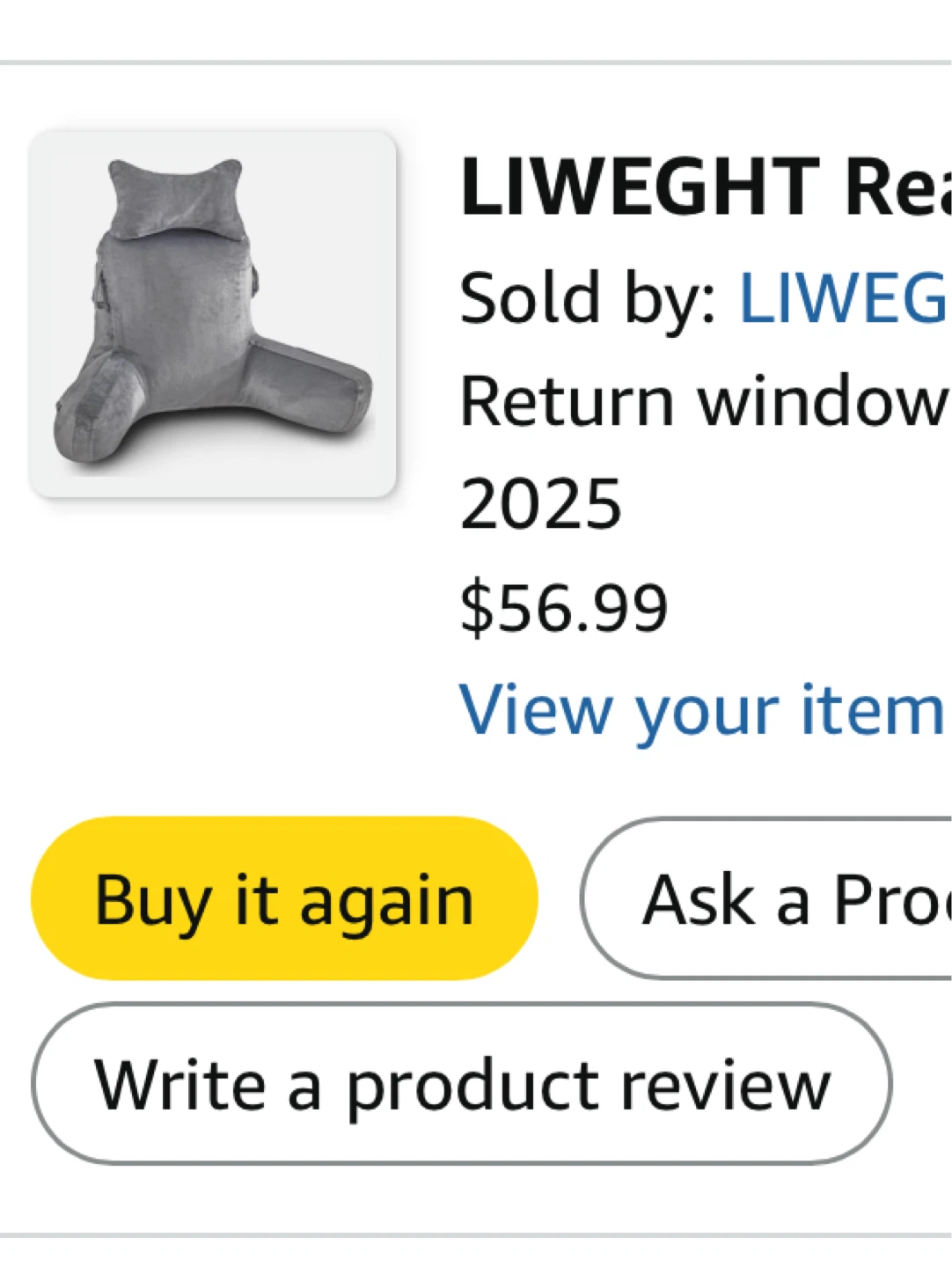 X-Large Reading Pillow with Headrest - photo 2