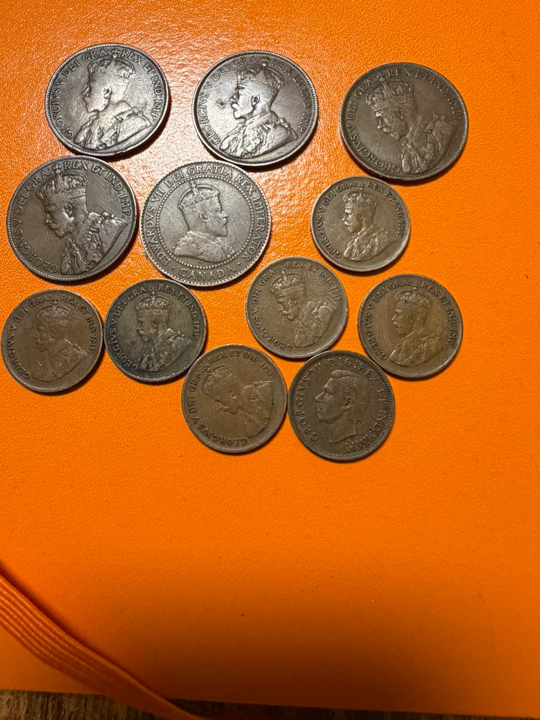 Collection of Canadian One Cent Coins - photo 2