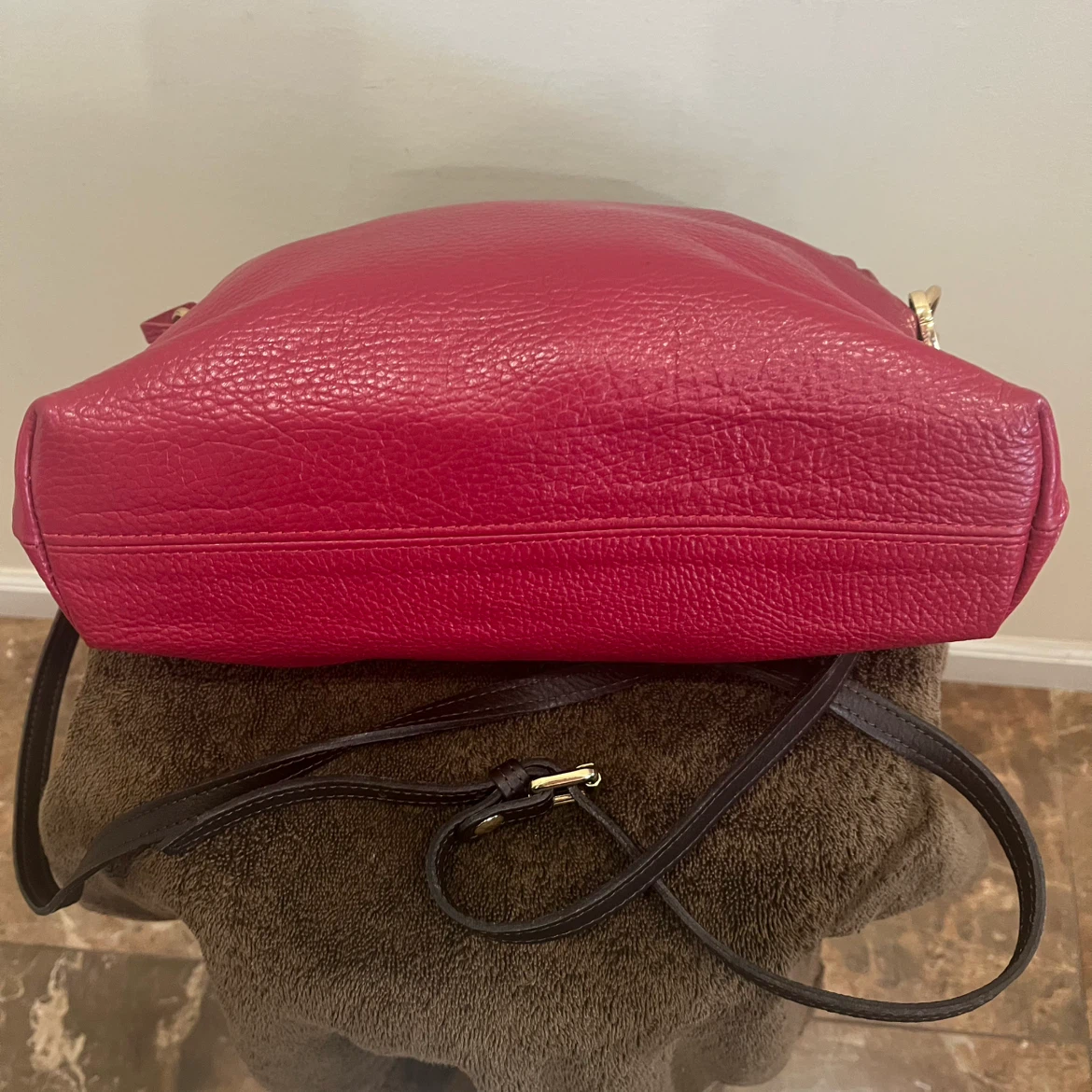 Valentina Red Leather Crossbody Bag - photo 4