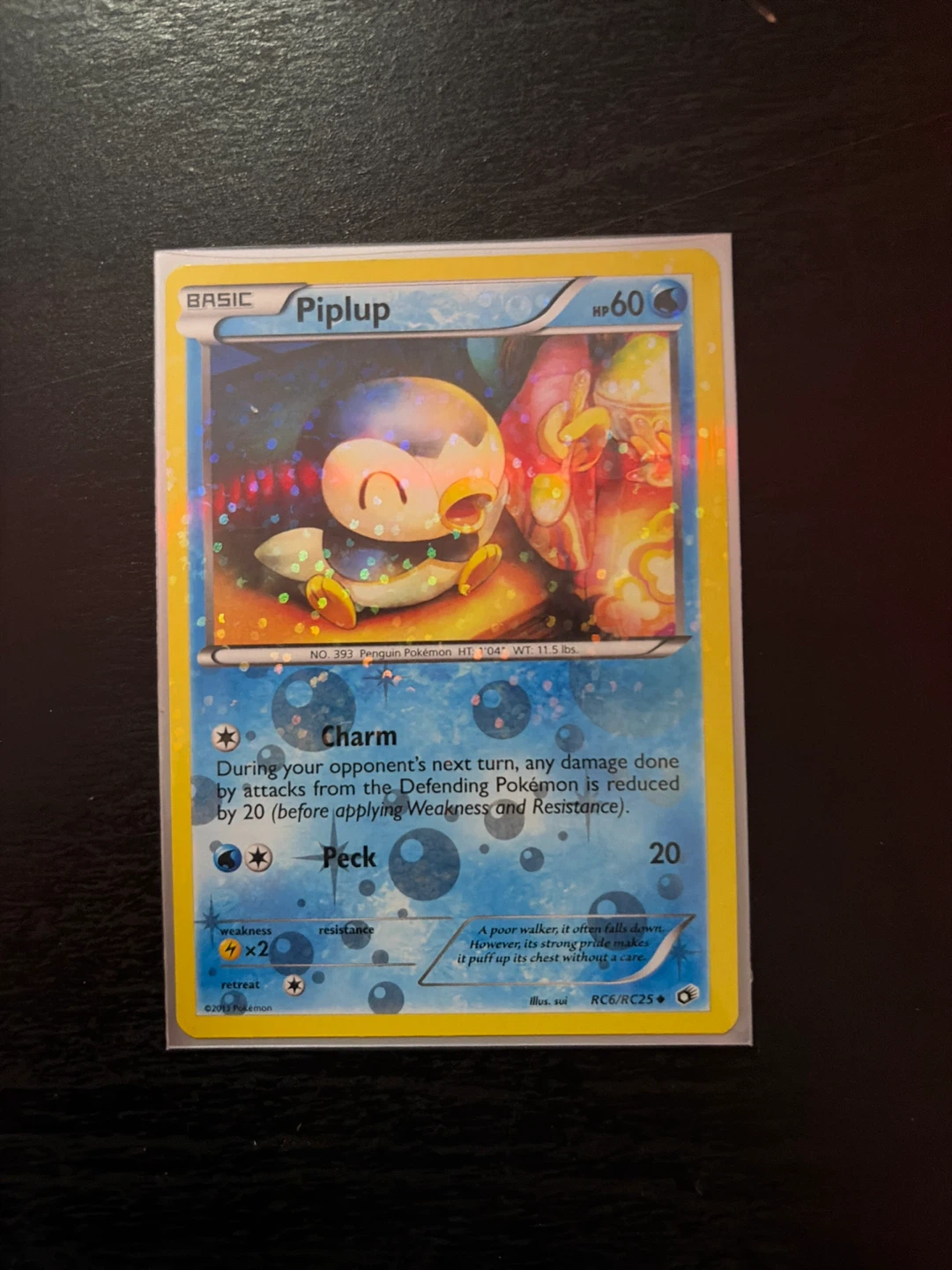 Piplup RC6/RC25 Radiant Collection Pokemon Card