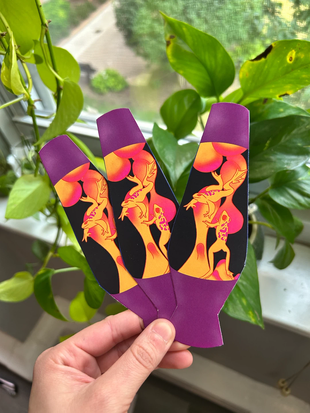Lava Lamp Frog bookmark