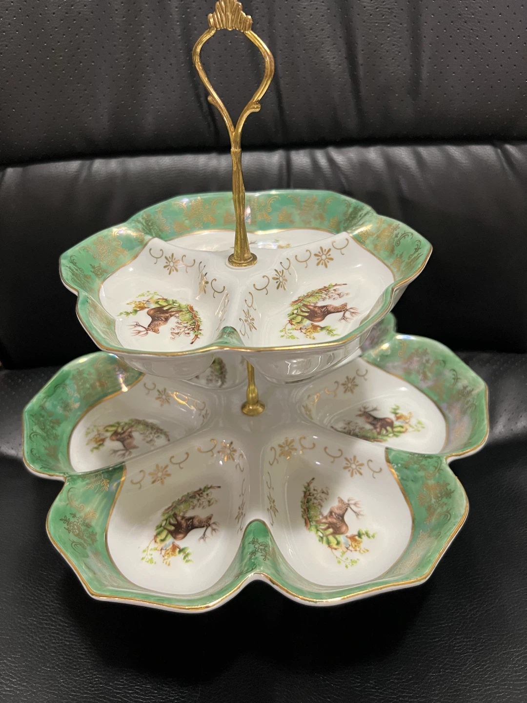 Handmade Fine Porcelain 2-Tier Serving Stand by Thun - photo 3