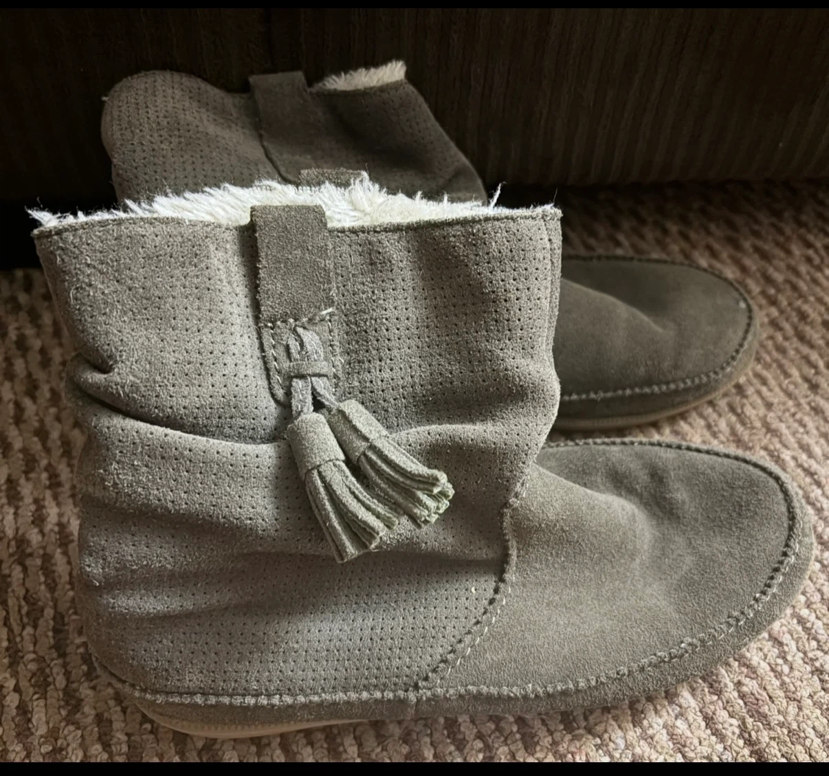 Grey Suede with Tassels ~ Size 7 - photo 2
