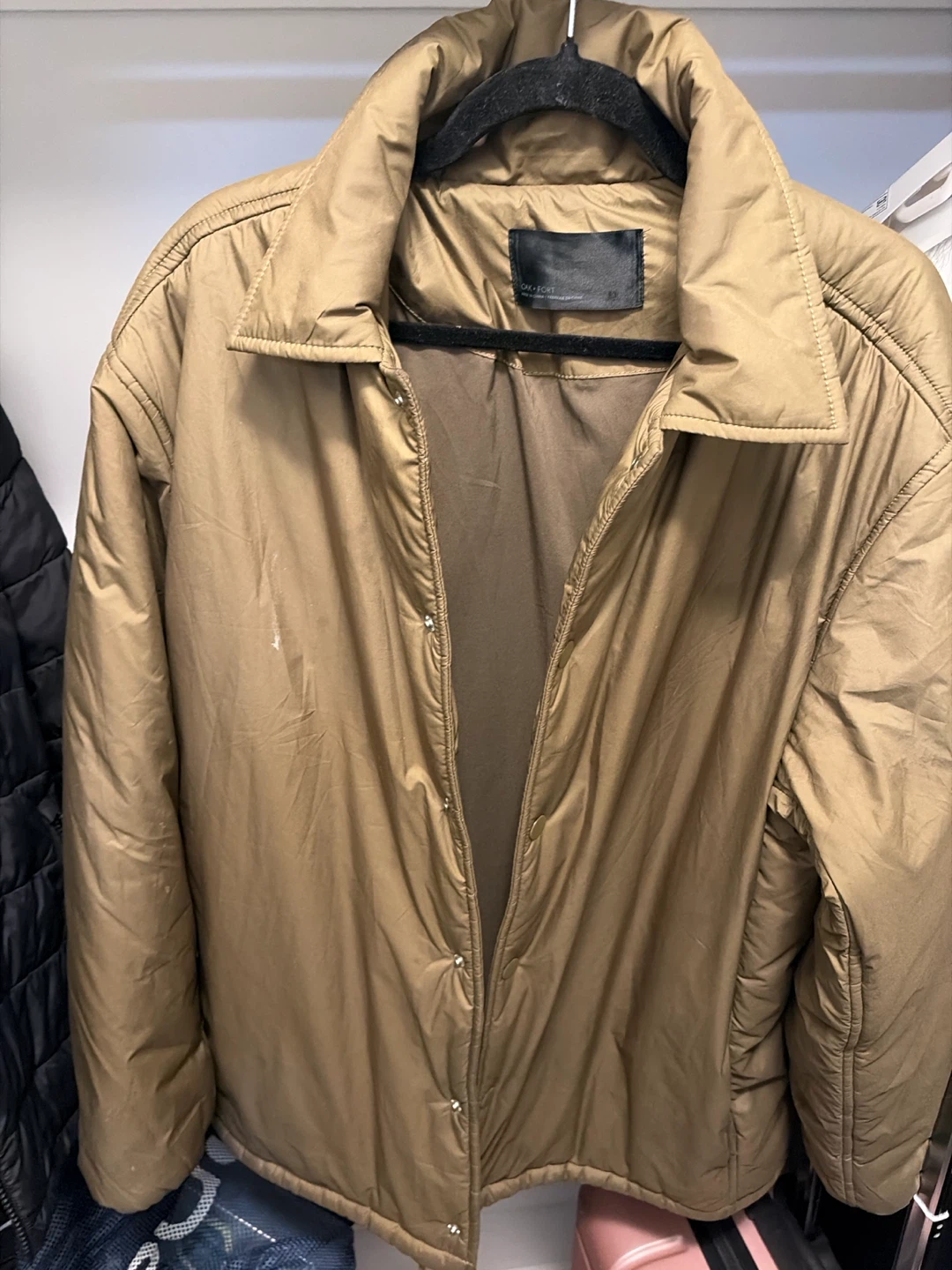 Oak + Fort Brown Quilted Jacket