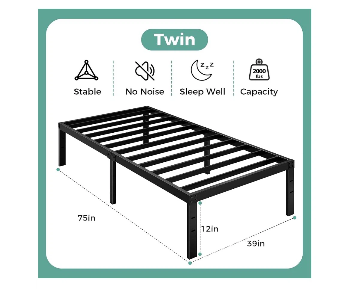 14 Inch Twin Size Bed Frame - photo 3