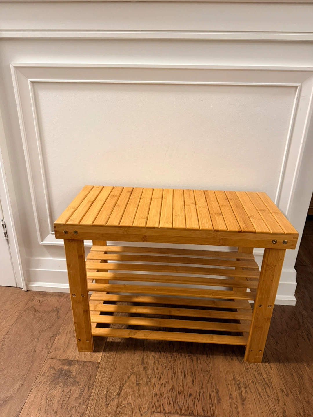Bamboo Shoe Rack Bench