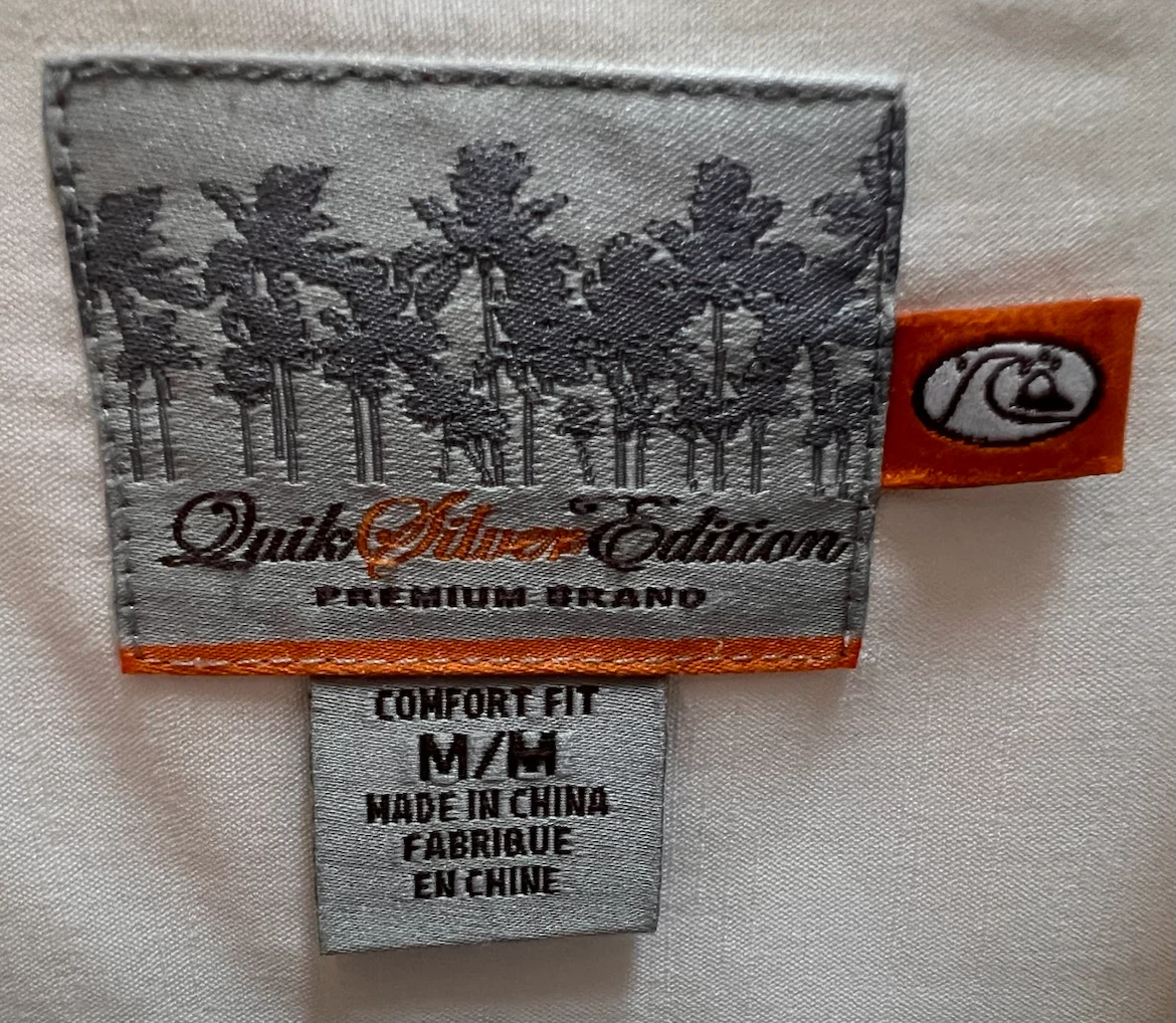 Quiksilver Edition Men's White Short Sleeve Shirt - Medium - photo 2