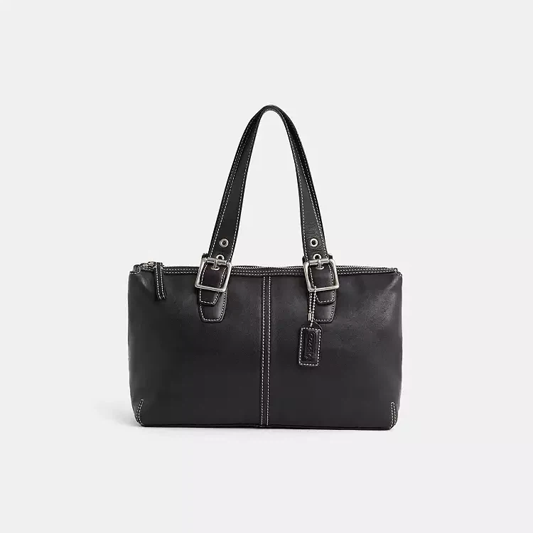 Coach Black Leather Tote Bag - photo 2