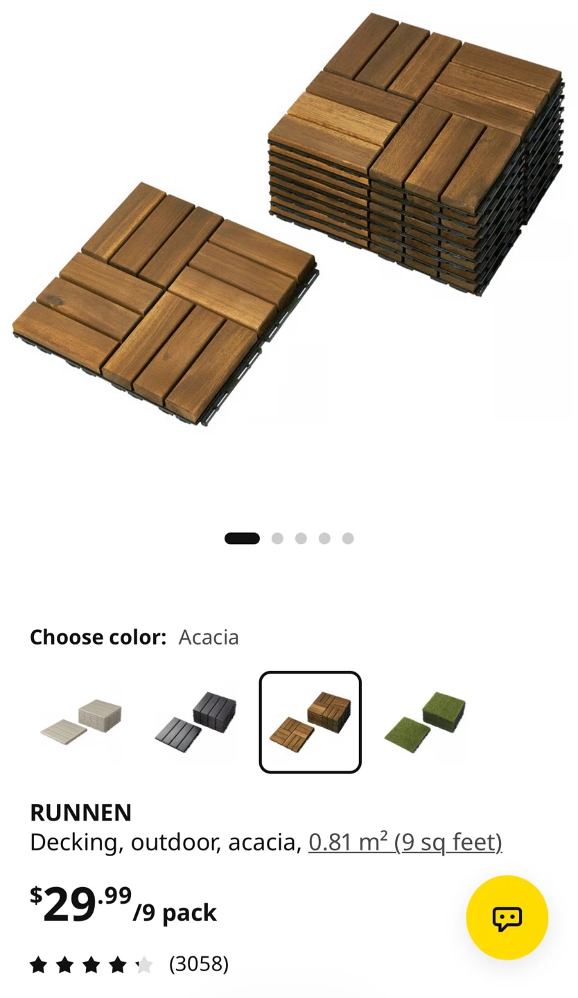 Ikea Runnen Outdoor Flooring - photo 2