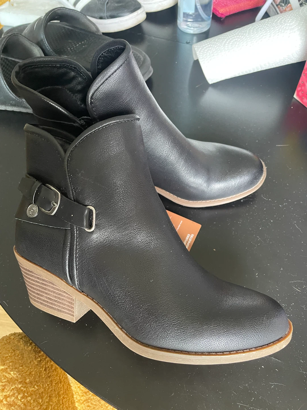 Denver Hayes Justine Black Ankle Boots Size 7.5