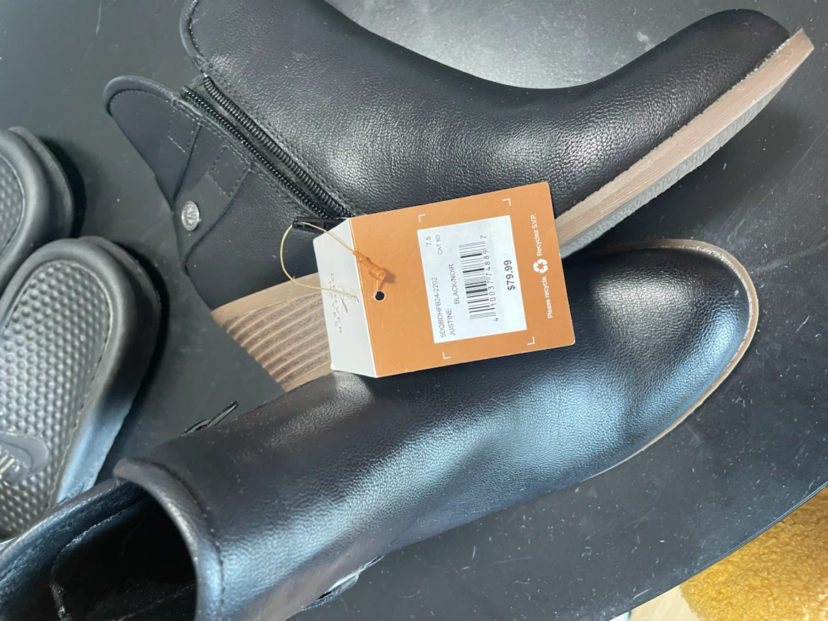 Denver Hayes Justine Black Ankle Boots Size 7.5 - photo 4