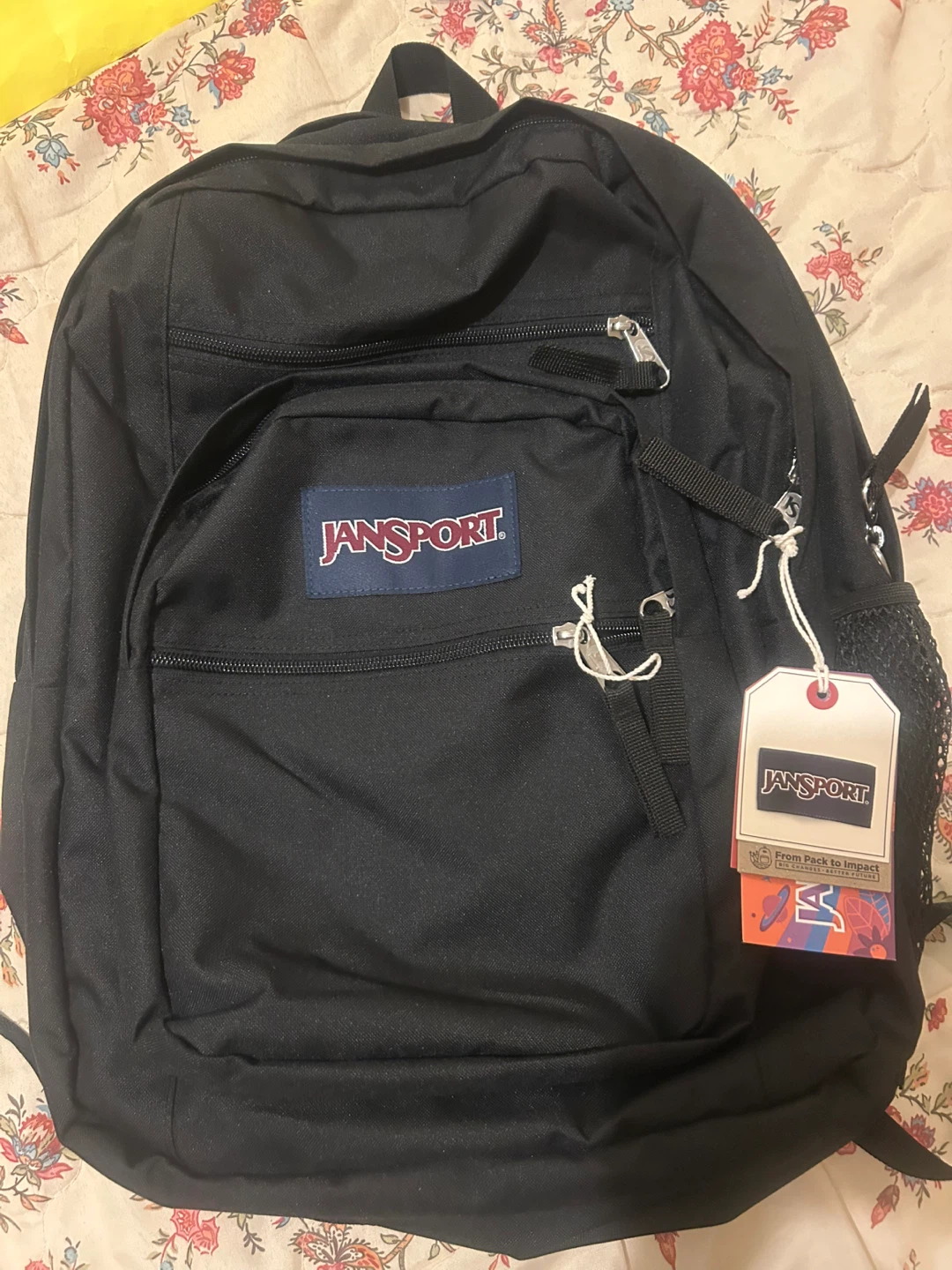 New JanSport Black Backpack