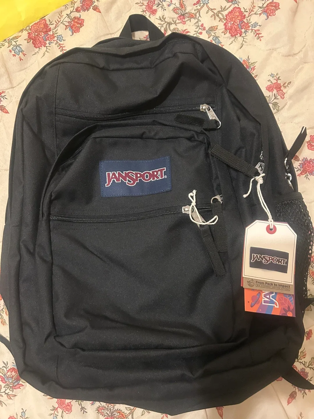 New JanSport Black Backpack