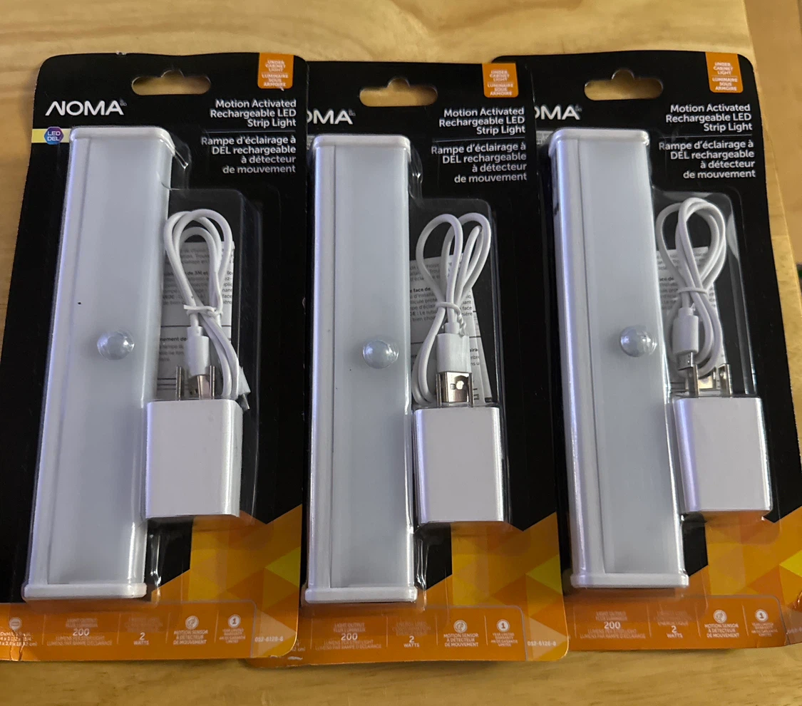 Noma Motion Activated LED Strip Lights (3 Pack)