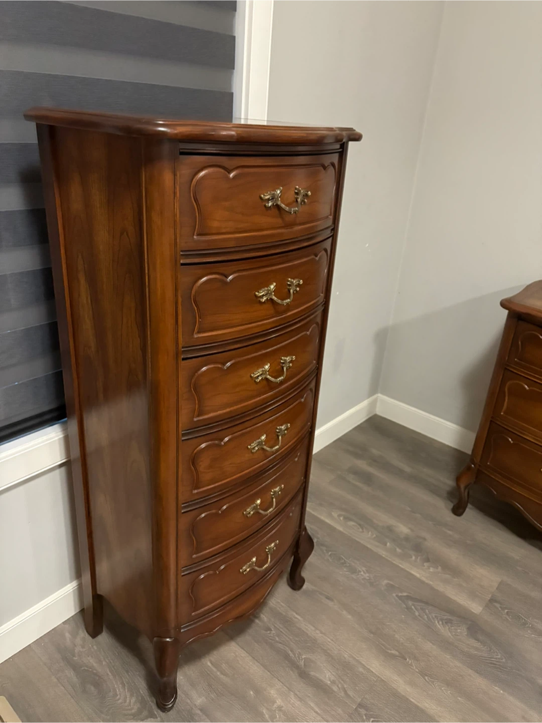Vintage French Provincial Tallboy Dresser - photo 3