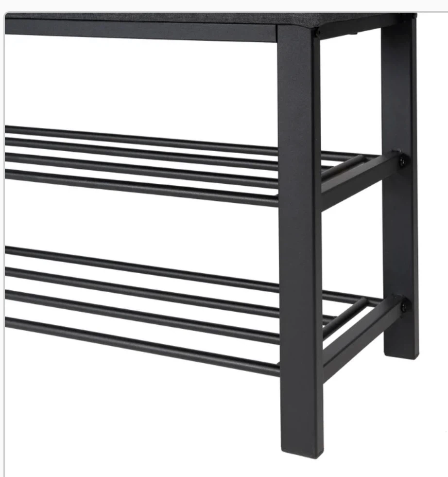 Shoe Bench with Two Tiers & Rack - photo 3