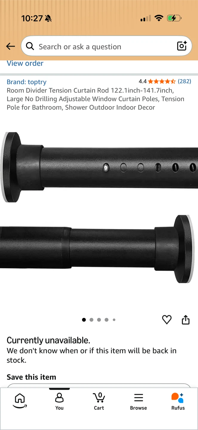 Room Divider Tension Curtain Rod