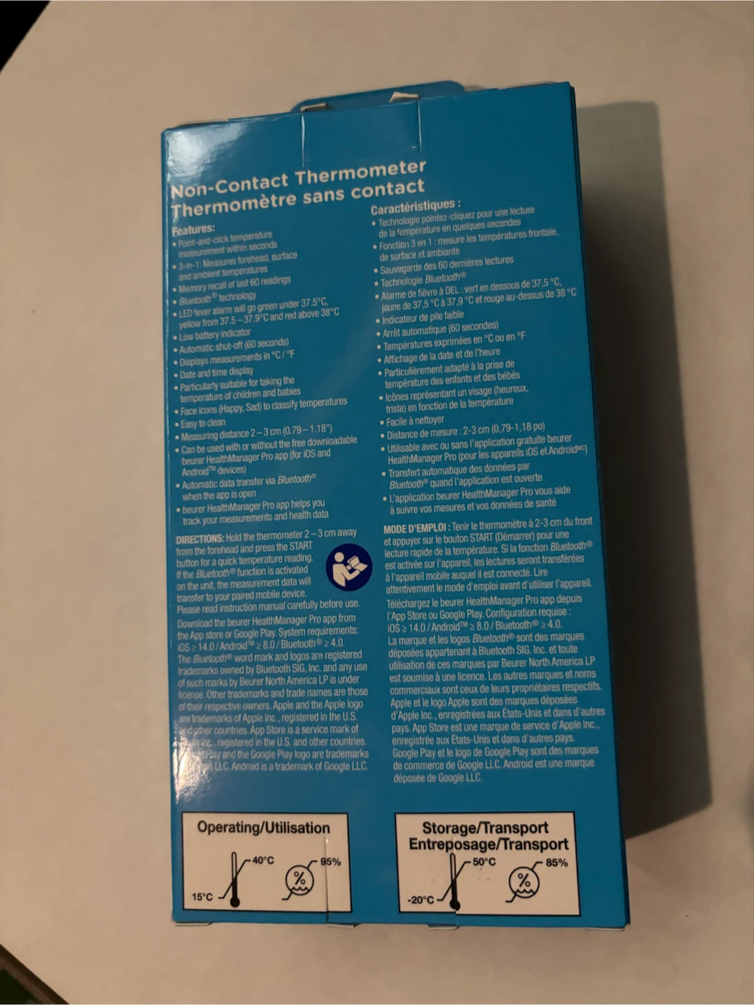 Life Brand Non-Contact Thermometer with Bluetooth - photo 2