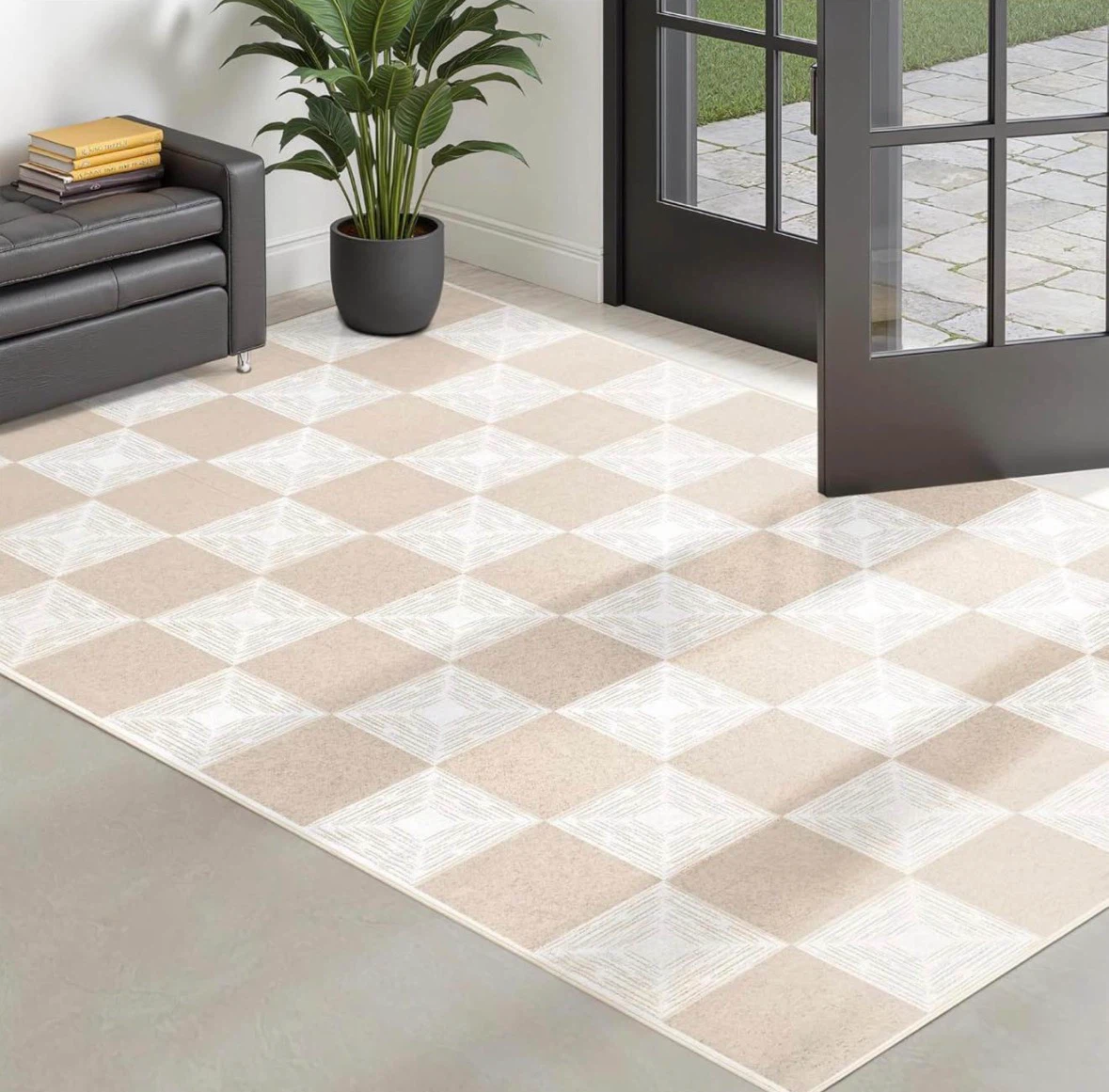 Checkered Area Rug 8x10 ft - photo 3