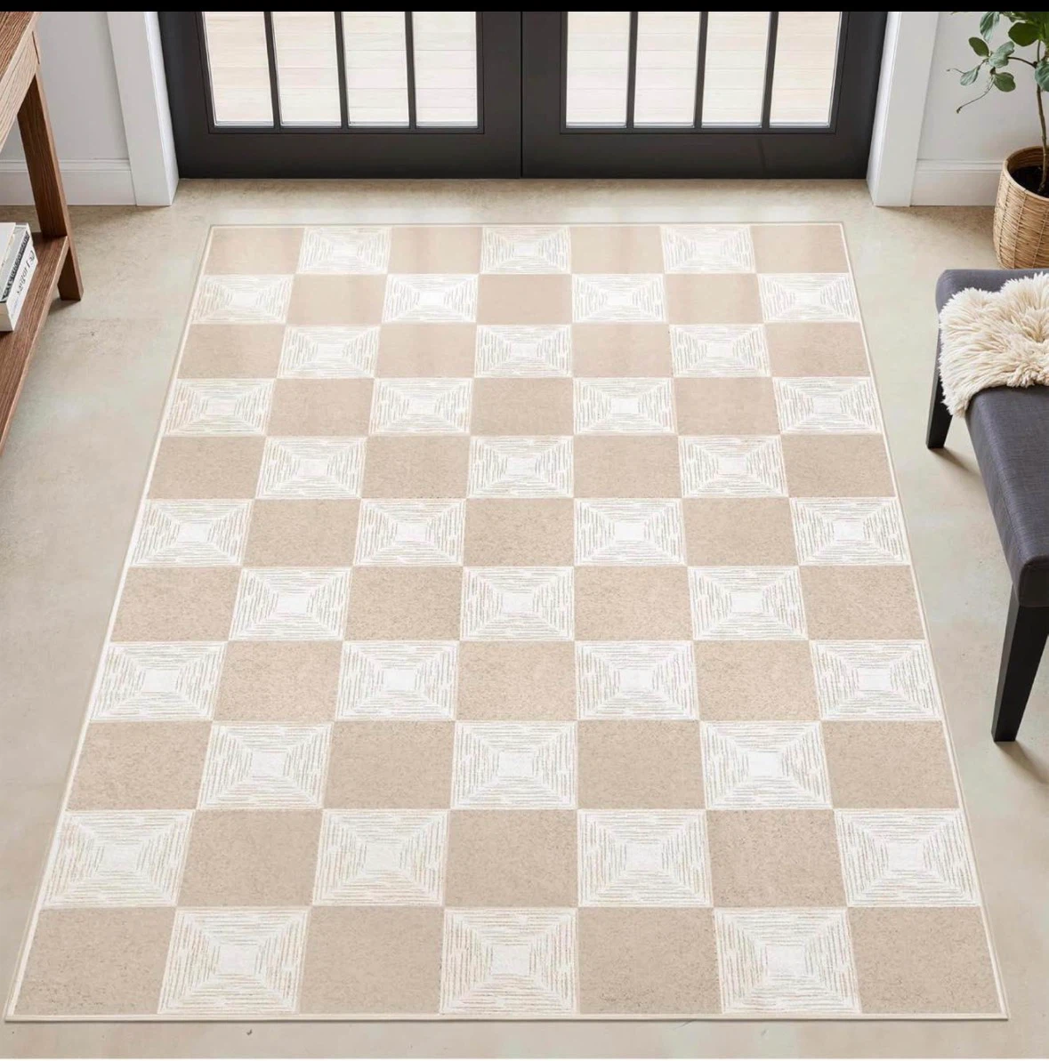 Checkered Area Rug 8x10 ft - photo 4