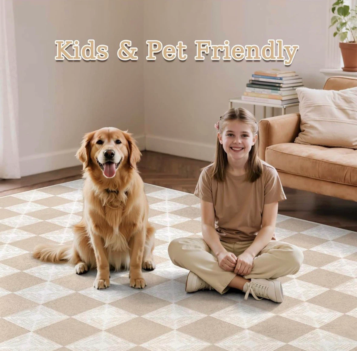 Checkered Area Rug 8x10 ft - photo 5