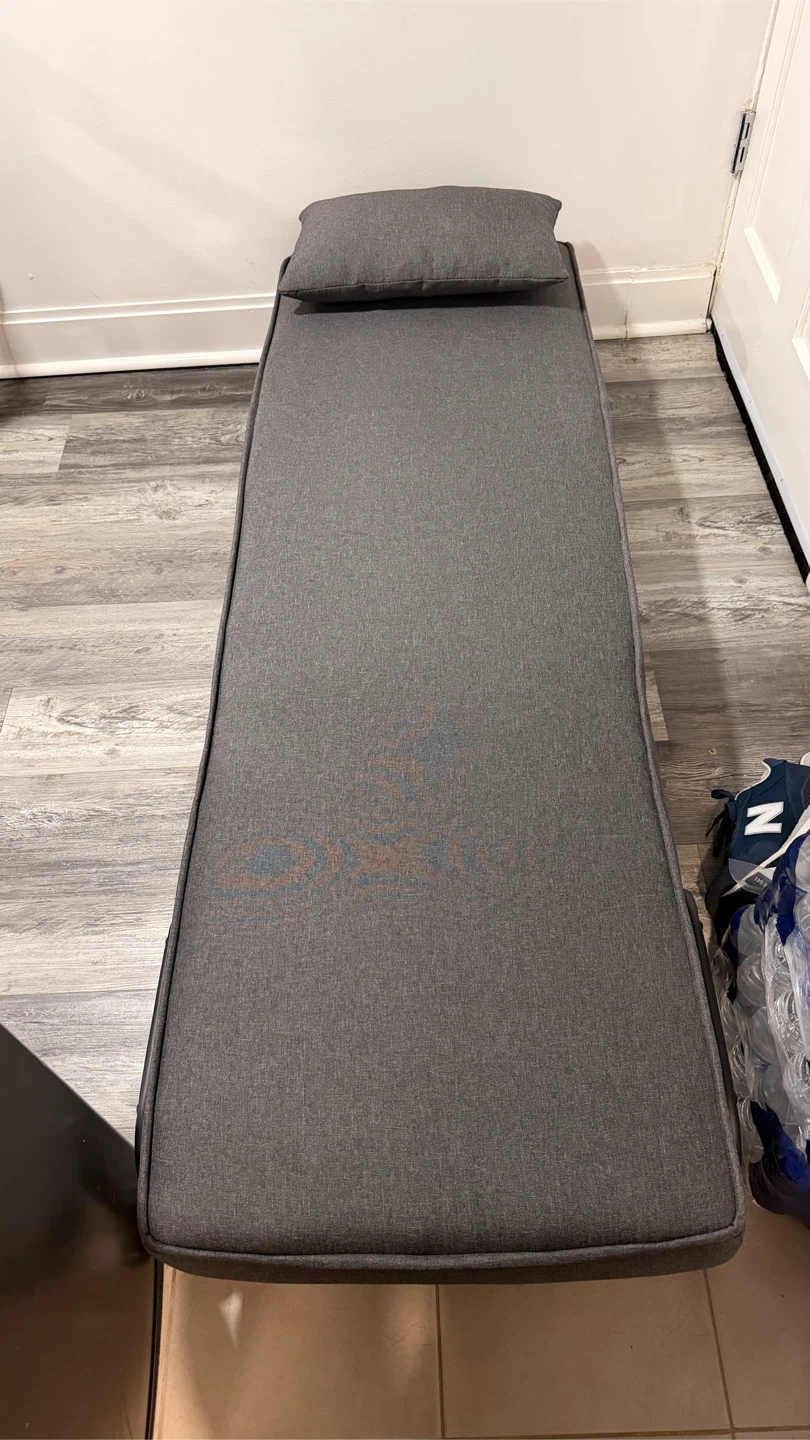Convertible Gray Lounge Chair