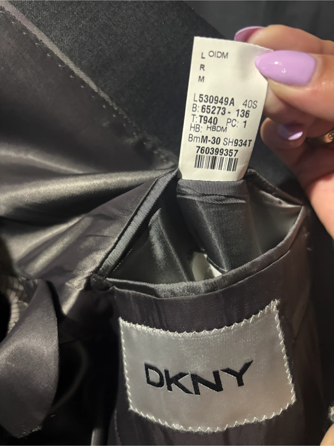 DKNY Men’s Suit 40S P36W30L - photo 3