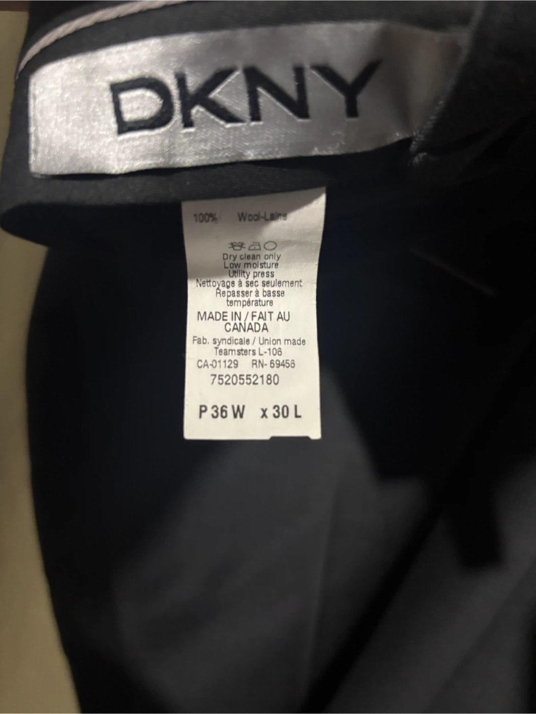 DKNY Men’s Suit 40S P36W30L - photo 5