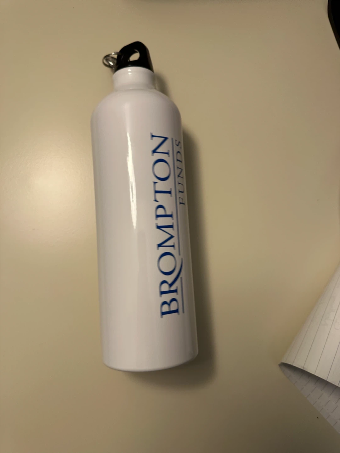 Branded metal water bottle