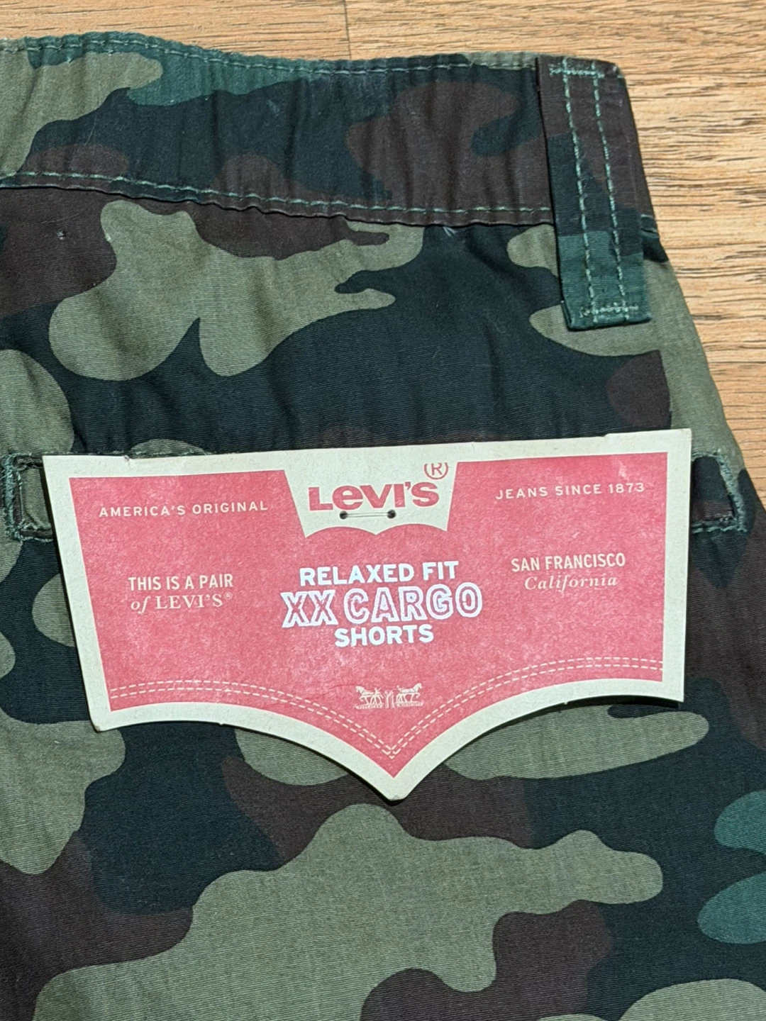 Levi's XX Cargo Shorts Camo Relaxed Fit Men's 10 Reg