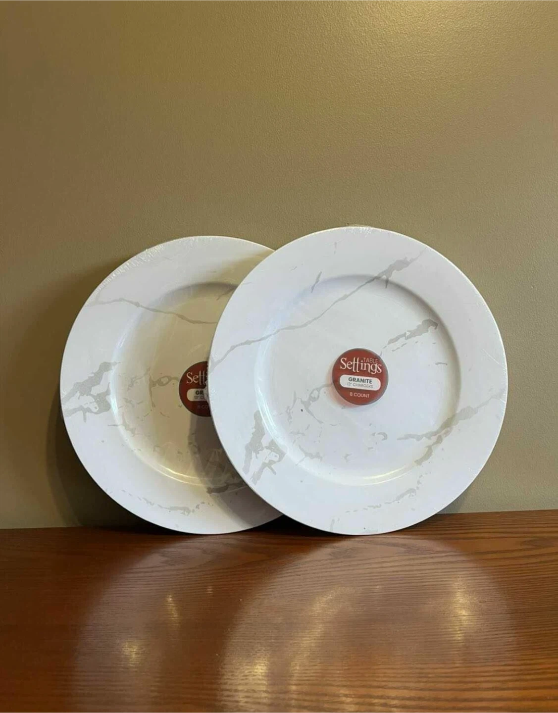 CHARGER PLATES (2 packs of 8)