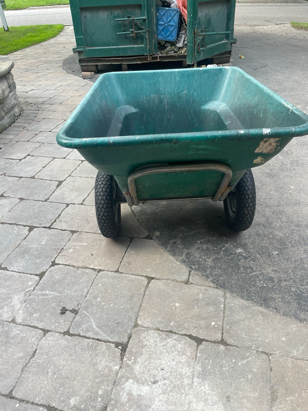 Green Garden Wheelbarrow - photo 2