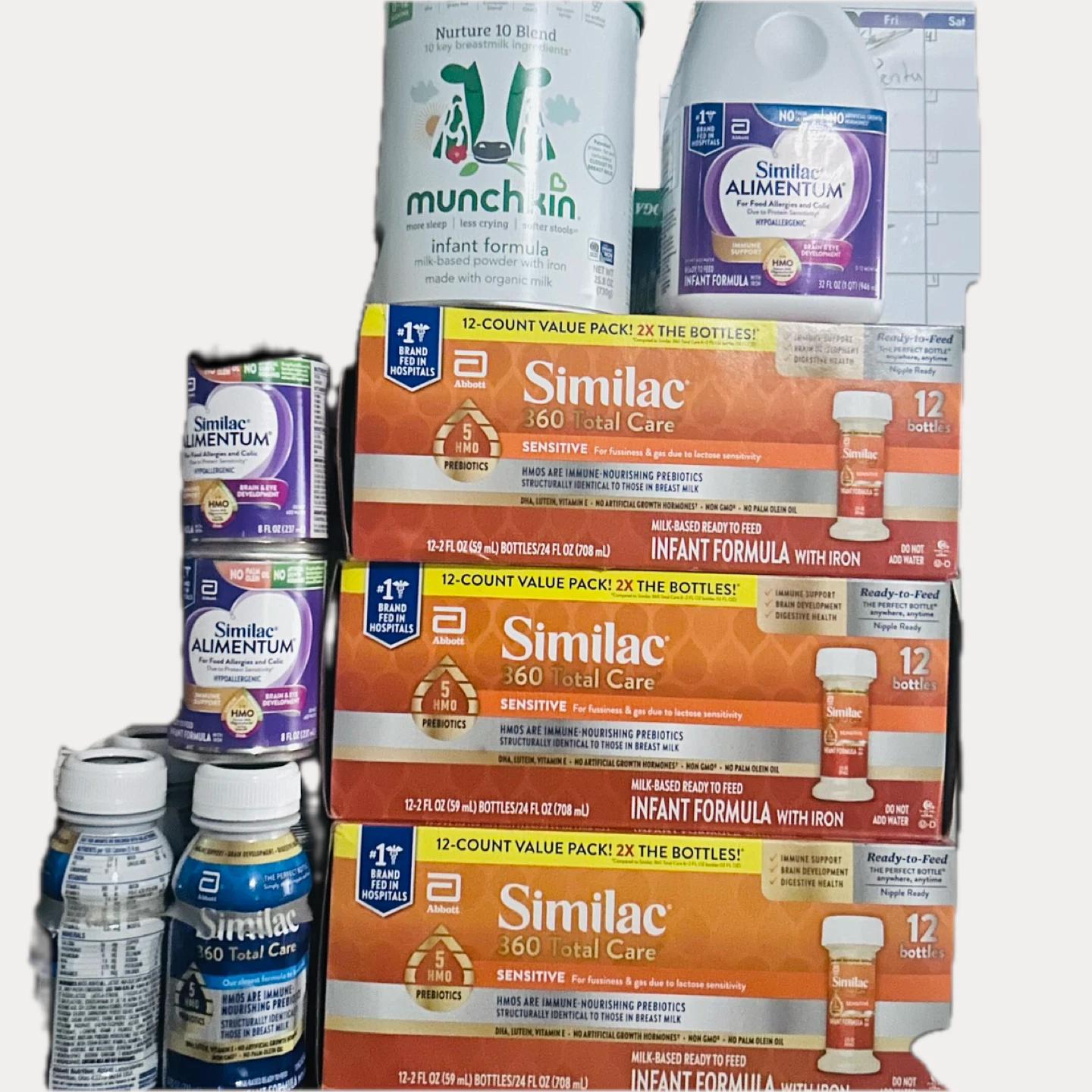 Assorted Similac and Munchkin Infant Formula Bundle