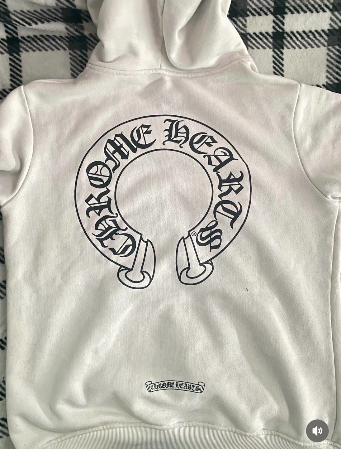 Chrome Hearts White Zip-Up Hoodie