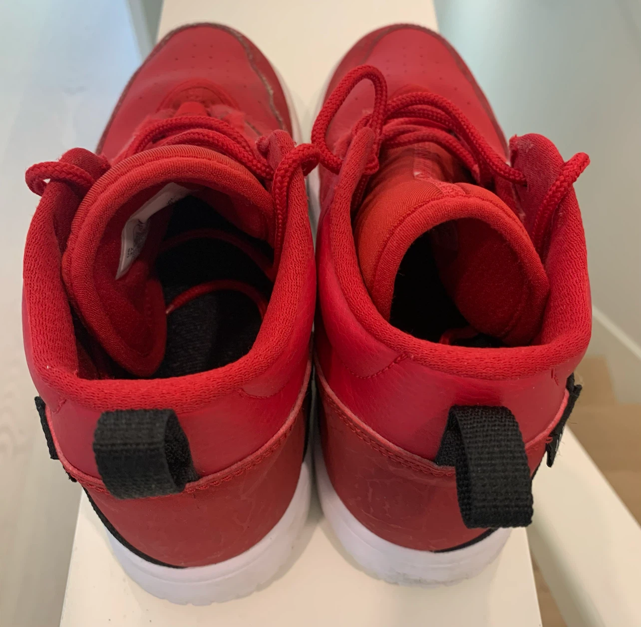 Jordan Kids Red High-Top Sneakers Size 3Y - photo 4